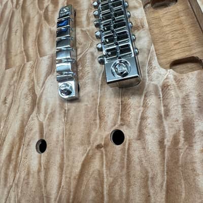 Carlino Rock Bottom bridge/sustain block system with tailpiece 2025 - Chrome image 2
