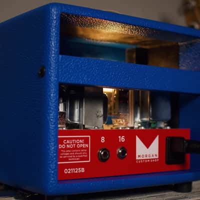 Morgan Amplification AC5 - Little Box Exclusive Megaman Blue image 5