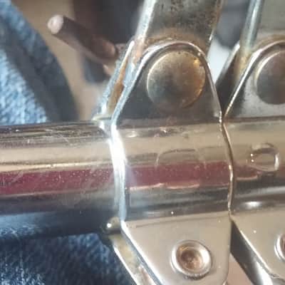 Vintage WFL FLAT BASE ATLAS SNARE STAND 1ST GEN CONCERT Riveted Rubber Feet 50s 60s LUDWIG image 23