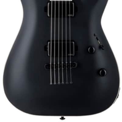 ESP LTD MH-1000B Baritone Electric Guitar, Black Satin image 2