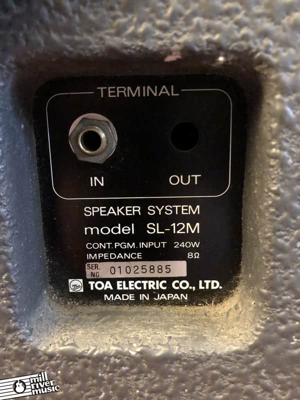TOA SPEAKER SYSTEM model SL-12M ペア TOA SPEAKER SYSTEM model SL-12M ペア - メルカリ