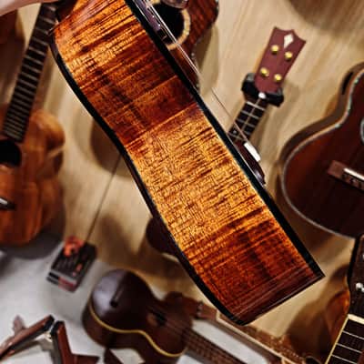 olamestre custom curly redwood & acacia tenor ukulele image 6