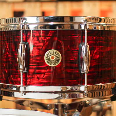 Gretsch Broadkaster Ruby Red Pearl Heritage Build Drum Set - 22,13,16,6.5x14 - SO#1226444 image 8