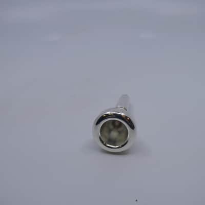 Unmarked Generic Flugelhorn Mouthpiece in Silver Plate image 4