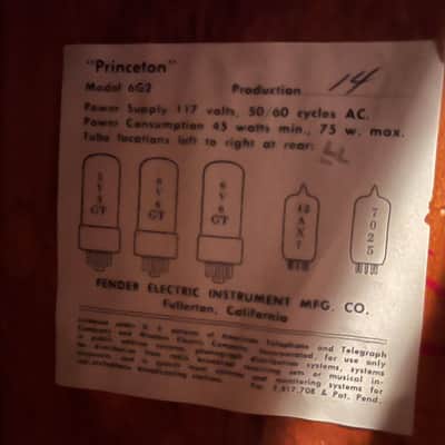 Fender Princeton 1962 - UNUSED - MINT image 5