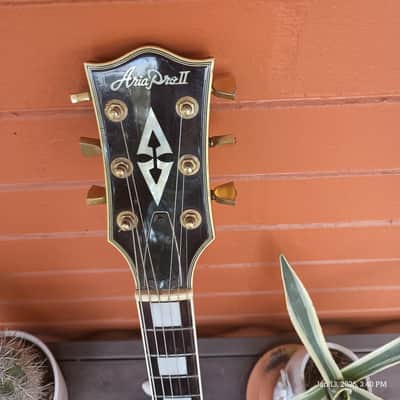 Aria LC-500 Les Paul Custom 1976 - Black/Ebony image 3