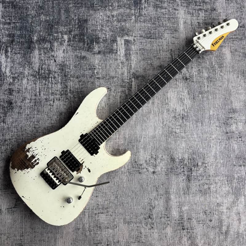 Friedman NoHo 24 2020 - Heavy Relic White Over Flame Maple Grover Jackson Build image 1