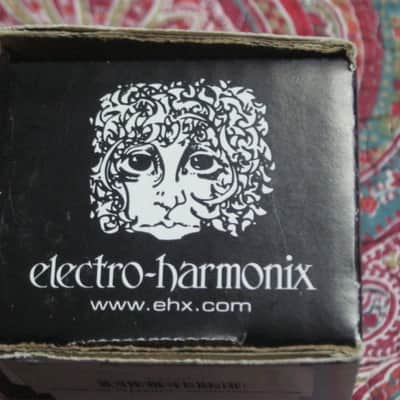 lightly handled Electro-Harmonix EMPTY CARDBOARD BOX and original Owner's Manual ONLY for OD Glove Overdrive (NO pedal, NO warranty / registration paperwork) 2010s - BOX: cardboard - OUTER AREAS: gray // GRAPHIC: black & white, also purple & white image 16