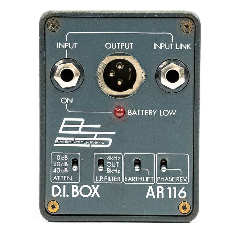 BSS AR-116 Active Direct Box DI Unit Phase Reverse Earth Lift Attenuation Filter image 1
