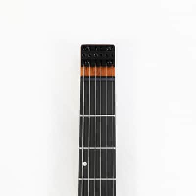 Agile Headless 6 String Baritone Electric Guitar GEODESIC PRO 630 RL MOD Flat Black image 10