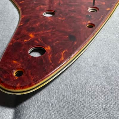 1963 - 1971 Fender Stratocaster Vintage Pickguard Celluloid Nitrate '64 65 Tortoise 67 68 USA image 2