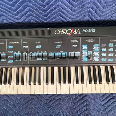 Rhodes Chroma Polaris 64-Key 6-Voice Polyphonic Analog Synthesizer 1984 - Black