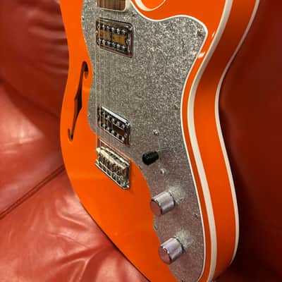 Fender Limited Edition Parallel Universe Series Deluxe Thinline Super Telecaster Orange image 5