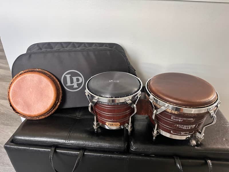 Latin Percussion Bongos Generation II interizo Poly wood Mahogany (Caoba) image 1