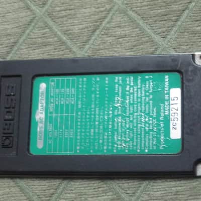 used Boss Green Label Taiwan BOTTOM PLATE - has serial number on it, April 1991 [specifically from HF2 - but can be for some CE-3, BF-2, CE-2B, and BF-2B (NO pedals, NO other parts)] image 7