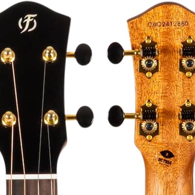 Flight Lily EQ-A Princess Series Solid Cedar Top Mahogany Neck Steel 4-String Acoustic Baritone Ukulele w/Padded Gig Bag & Pickup image 11