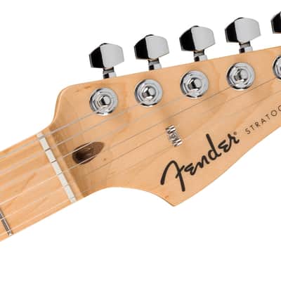 Fender Standard Stratocaster HSS Electric Guitar Aqua Marine Meta Bundle with Fender Classic Guitar Picks 12-Pack, 10ft Series Instrument Cable Black, Logo Guitar Strap 2in Black with White image 7