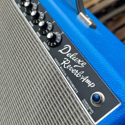 2009 Fender '65 Deluxe Reverb Reissue LTD "Electric Blue" 22-Watt 1x12" Combo image 4