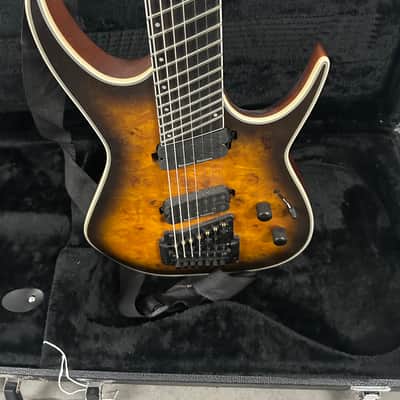 Dean Exile Select Multi 7 string guitar Maple great shape with case image 3