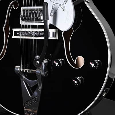 Gretsch Falcon Hollow Body w/ String-Thru Bigsby- Black (JT25113883) image 10