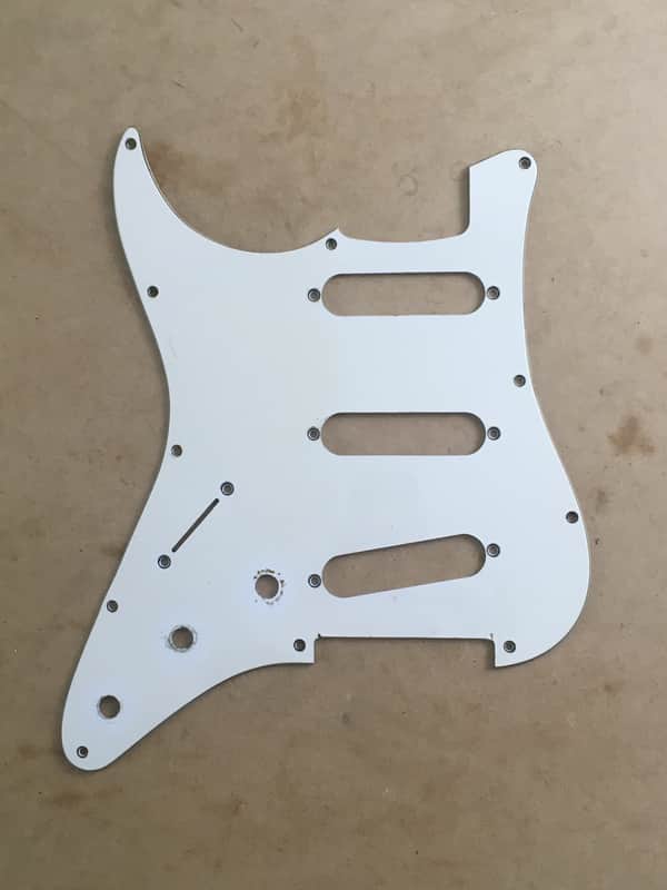 LEFTY Fender Stratocaster Pickguard 3-Ply Parchment Left Strat Natural Old Relic image 1