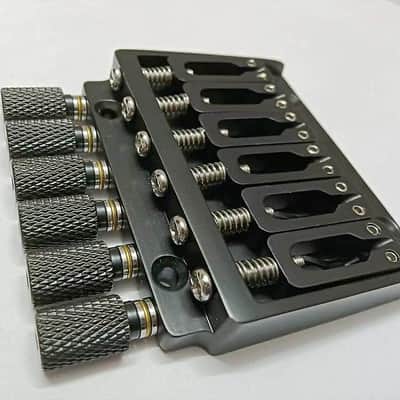 Brass Headless Guitar Fixed Bridge System with Brass Saddles image 2
