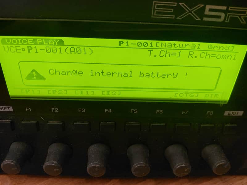 Yamaha EX5R Realtime Control Synthesizer 1998 - Blue image 1