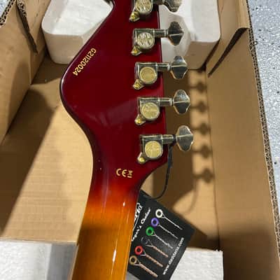Hagstrom '67 Viking II Electric Guitar Vintage Sunburst image 9