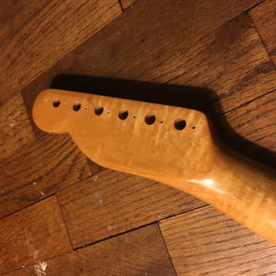 Warmoth Fender Telecaster Flame Maple Neck w/ Vintage Tint Finish image 6