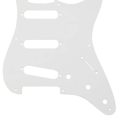 Genuine Fender '56/'59 Strat/Stratocaster Guitar Pickguard, 1-Ply EGGSHELL WHITE image 3