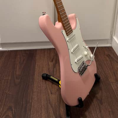 Suhr Custom Classic S SSS with Roasted Maple Neck and Fretboard in Shell Pink image 7