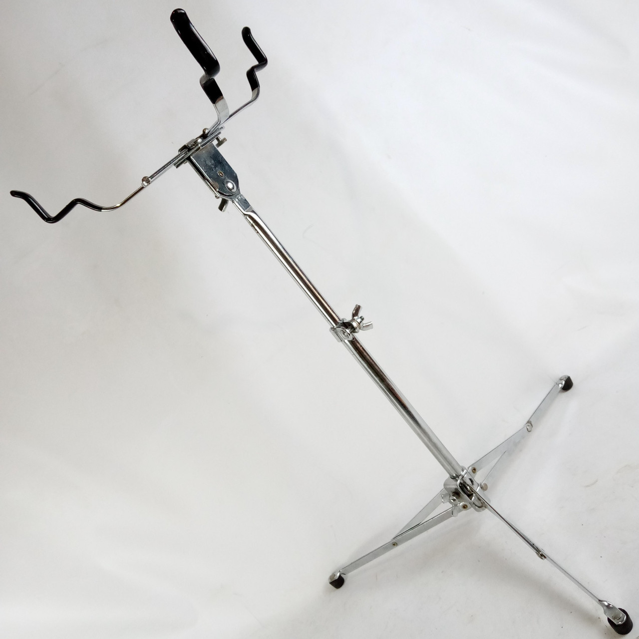 Gretsch #4983 Flat-BaseSnare Drum Stand W&A Flush Tripod Vintage 60s Chrome USA — main photograph