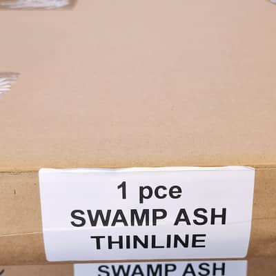 Brio 1 piece Roasted Swamp Ash Body T-style Thinline - Unfinished 3.2lb image 9