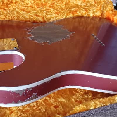 Fender  Dale Wilson masterbuilt Custom shop telecaster 60 custom 2019 - Relic burgundy mist metallic image 11
