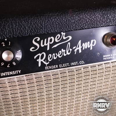 1965 Fender Super Reverb 2-Channel 40-Watt 4x10" Guitar Combo image 4