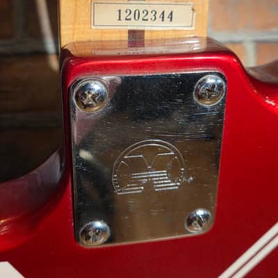 Vintage 1980s Hondo EVH Strat Copy Metallic Red/White Stripes Upgraded Tuners & Set Up image 18