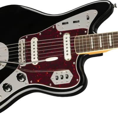 Fender Squier Classic Vibe '70s Jaguar Black Electric Guitar image 4