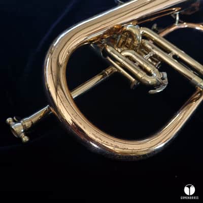 F.E Olds L12 flugelhorn Re-o-Loy #17 mouthpiece case GAMONBRASS imagen 14