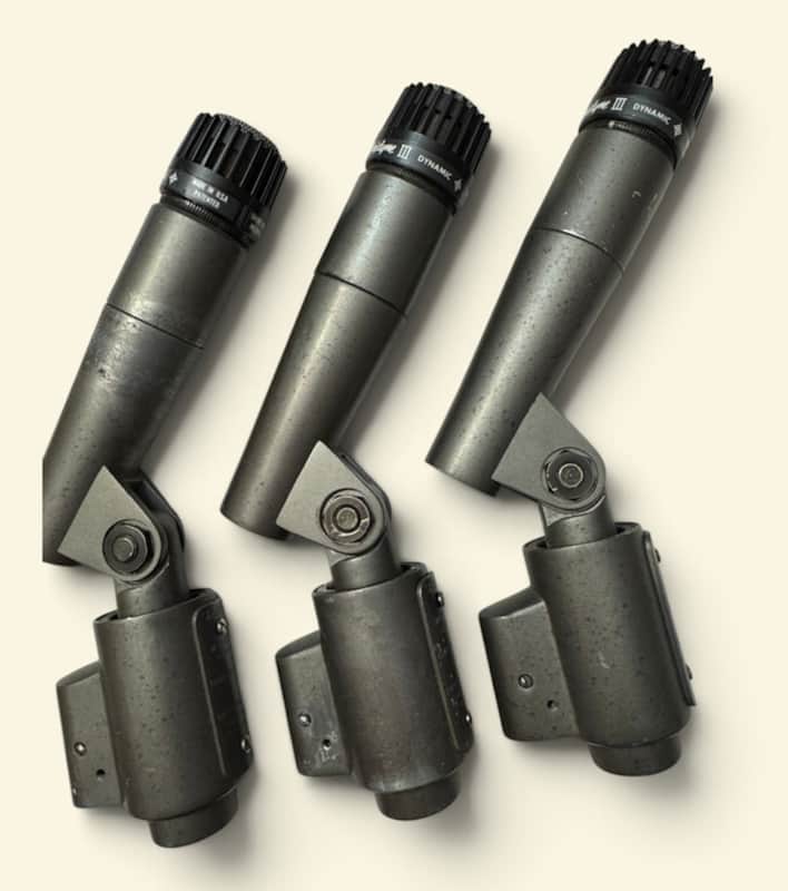 (3) SHURE SM56 UNIDYNE III MICROPHONES - Matching image 1