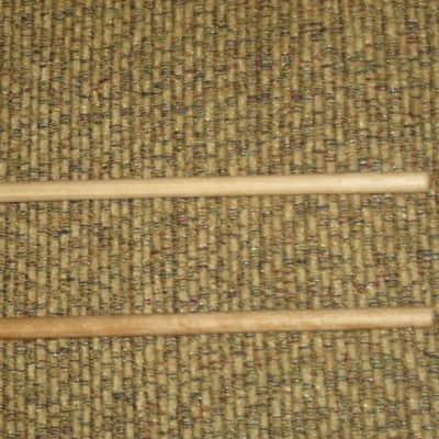 ONE pair new old stock (with packaging) Musser M4225 Mallets, white 1" medium-hard poly-ball head with birch handles -- recommended use is for bells or xylophone (from around 2019) Made in USA image 14