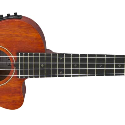 Gretsch G9121 A.C.E. Tenor Size Acoustic Electric Ukulele with Gig Bag, Mahogany image 5