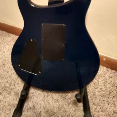 Jay Turser Double Cut Set Neck Dark Blue dual humbucker pickups image 18