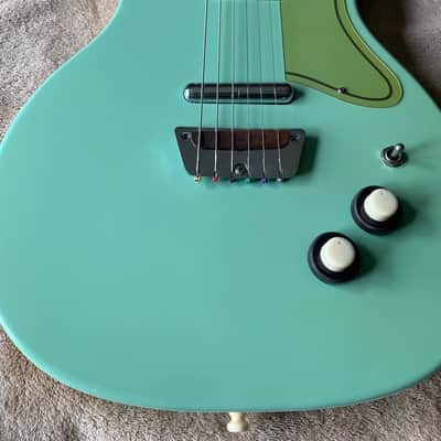 Danelectro Guitar ’56-U2 Reissue 1999 - Aqua Blue image 2