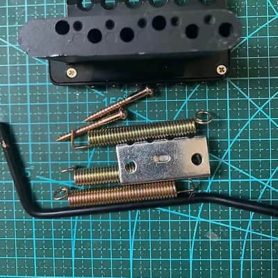 Black Wilkinson Strat Style Guitar Tremolo Bridge with Stainless Steel image 2