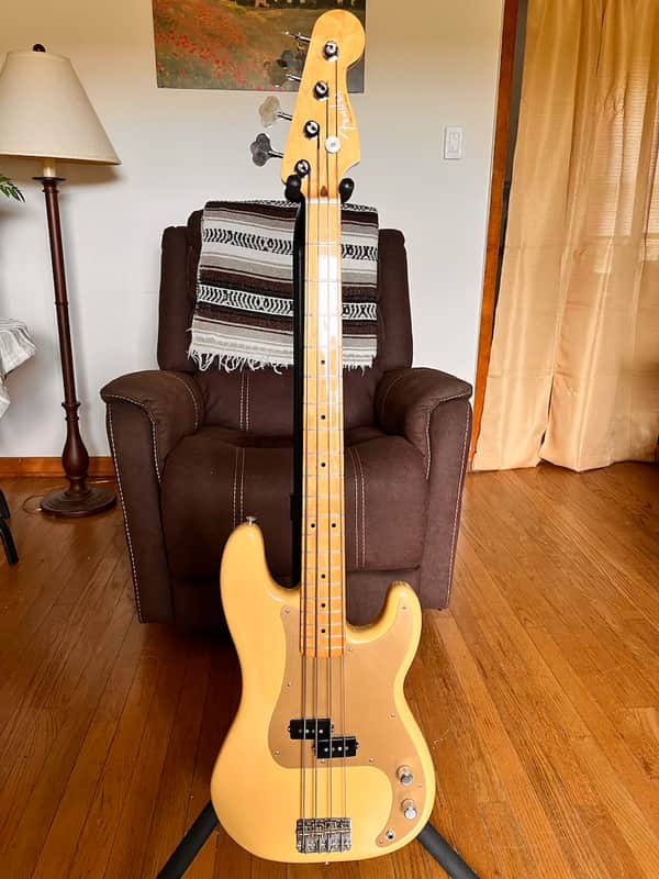 Fender Vintera '50s Precision Bass with Maple Fretboard 2019 - Vintage Blonde