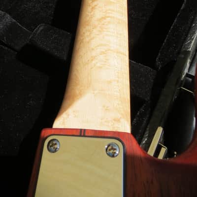 Babik Custom P-Bass style, Padauk birds eye maple neck, Handmade 2019 image 11