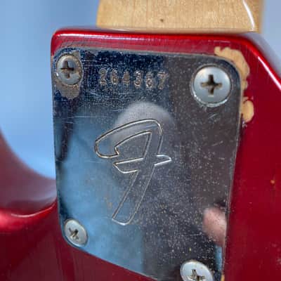 Fender Mustang Guitar with Rosewood Fretboard 1969 - 1973 - Competition Red image 18
