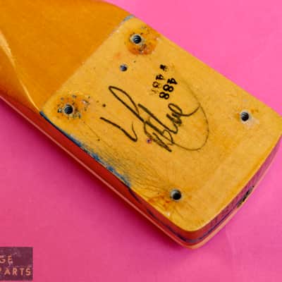 Vintage 1968 Fender Jaguar Neck - Original Lake Placid Blue Finish - Bound with Blocks!  100% image 21