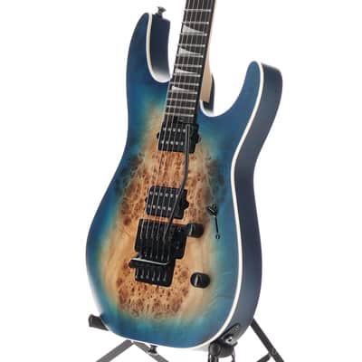Jackson MJ Series Dinky DKRP, Transparent Blue Burst, Plays Great (W2) (00179) image 4