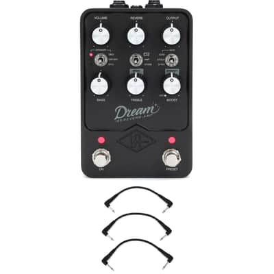 Universal Audio Dream '65 Reverb Amp Pedal with 3 Patch Cables image 1